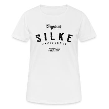 Silke Limited Edition - Frauen T-Shirt atmungsaktiv - Weiß - Vorne - AI Model Female 172 dark (172cm)