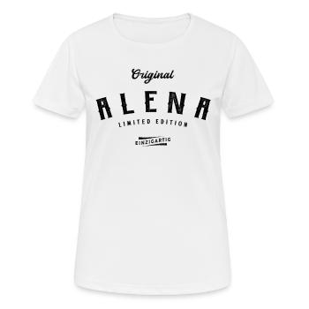 Alena Limited Edition - Frauen T-Shirt atmungsaktiv - Weiß - Vorne - AI Model Female 172 dark (172cm)