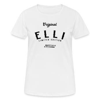 Elli Limited Edition - Frauen T-Shirt atmungsaktiv - Weiß - Vorne - AI Model Female 172 dark (172cm)