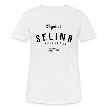 Selina Limited Edition - Frauen T-Shirt atmungsaktiv - Weiß - Vorne - AI Model Female 172 dark (172cm)