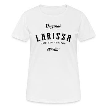 Larissa Limited Edition - Frauen T-Shirt atmungsaktiv - Weiß - Vorne - AI Model Female 172 dark (172cm)
