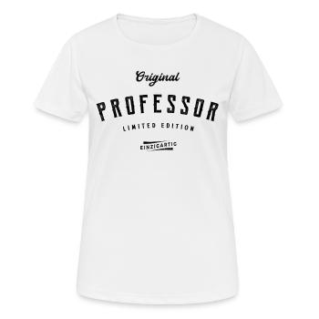 Professor Limited Edition Uni Lustig Professoren - Frauen T-Shirt atmungsaktiv - Weiß - Vorne - AI Model Female 172 dark (172cm)