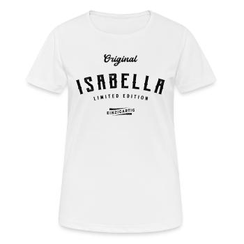 Isabella Limited Edition - Frauen T-Shirt atmungsaktiv - Weiß - Vorne - AI Model Female 172 dark (172cm)