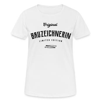 Bauzeichnerin Limited Edition - Frauen T-Shirt atmungsaktiv - Weiß - Vorne - AI Model Female 172 dark (172cm)