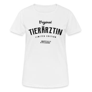 Tierärztin Limited Edition - Frauen T-Shirt atmungsaktiv - Weiß - Vorne - AI Model Female 172 dark (172cm)