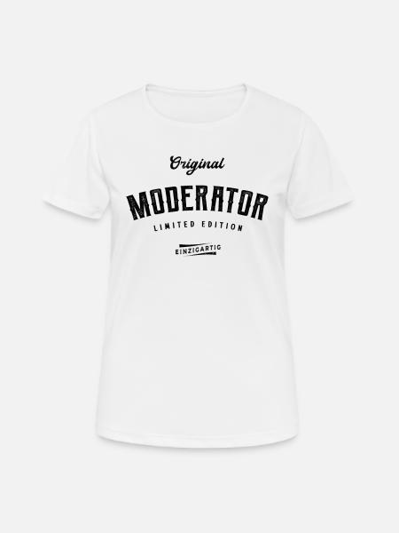 Moderator Limited Edition - Frauen T-Shirt atmungsaktiv - Weiß