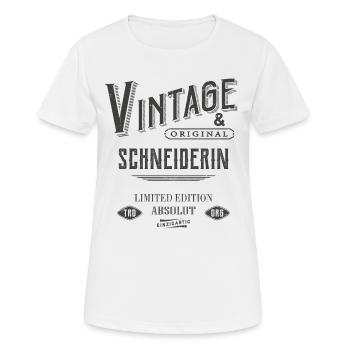 Schneiderin Vintage - Frauen T-Shirt atmungsaktiv - Weiß - Vorne - AI Model Female 172 dark (172cm)