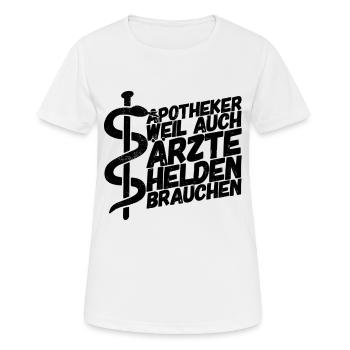 Apotheker Apotheke Pharmazeut - Frauen T-Shirt atmungsaktiv - Weiß - Vorne - AI Model Female 172 dark (172cm)