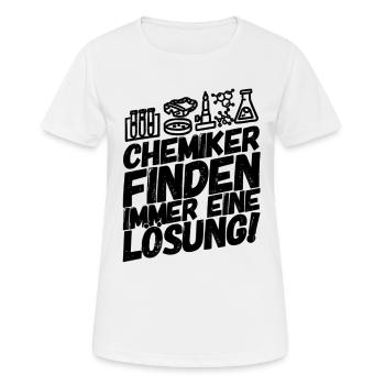 Chemiker chemisch Chemie - Frauen T-Shirt atmungsaktiv - Weiß - Vorne - AI Model Female 172 dark (172cm)
