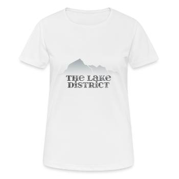 La région des lacs - T-shirt respirant Femme - blanc - Devant - AI Model Female 172 dark (172cm)