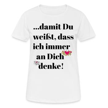 Think - Women's Breathable T-Shirt - white - Front - AI Model Female 172 dark (172cm)