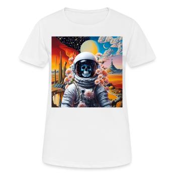 Astronaut Surreal Planet - Women's Breathable T-Shirt - white - Front - AI Model Female 172 dark (172cm)