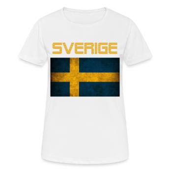 Swede Sweden Swedish gift Swedish flag - Women's Breathable T-Shirt - white - Front - AI Model Female 172 dark (172cm)
