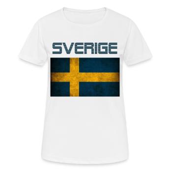 Swede Sweden Swedish gift Swedish flag - Women's Breathable T-Shirt - white - Front - AI Model Female 172 dark (172cm)