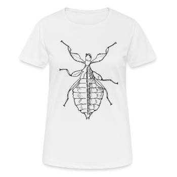 Feuille ambulante - Phylliidae - Terreur - T-shirt respirant Femme - blanc - Devant - AI Model Female 172 dark (172cm)