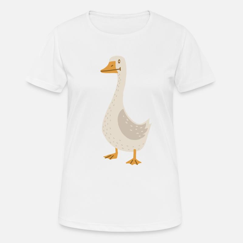 Goose (derpy) - Women's Breathable T-Shirt - white