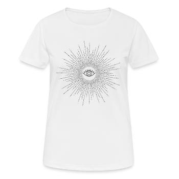 Karma eye - Women's Breathable T-Shirt - white - Front - AI Model Female 172 dark (172cm)