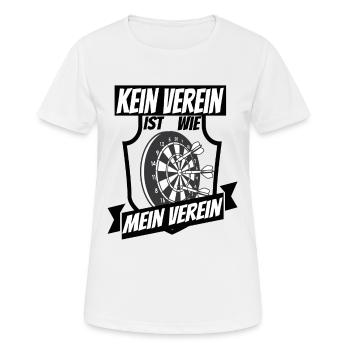 Dartspieler Darten Dart Darts Sprüche Geschenkidee - Frauen T-Shirt atmungsaktiv - Weiß - Vorne - AI Model Female 172 dark (172cm)