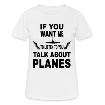 Pilot Luftwaffe Fliegen Fluglinie Copilot Geschenk - Frauen T-Shirt atmungsaktiv - Weiß - Vorne - AI Model Female 172 dark (172cm)