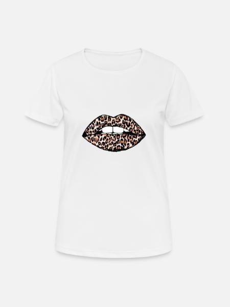Leo Lips - Women's Breathable T-Shirt - white