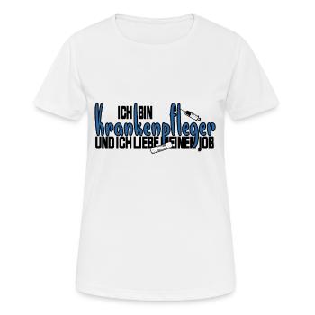 Krankenpfleger - Frauen T-Shirt atmungsaktiv - Weiß - Vorne - AI Model Female 172 dark (172cm)