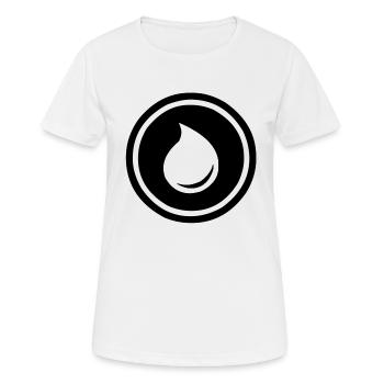 Ein Tropfen auf dem heißen Stein - Frauen T-Shirt atmungsaktiv - Weiß - Vorne - AI Model Female 172 dark (172cm)