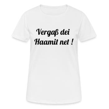 N'oubliez pas votre maison - Erzgebirge - T-shirt respirant Femme - blanc - Devant - AI Model Female 172 dark (172cm)