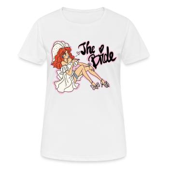 Die Braut - Hochzeit - the bride - Women's Breathable T-Shirt - white - Front - AI Model Female 172 dark (172cm)