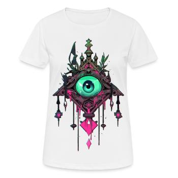 Attrape-rêves #4 - T-shirt respirant Femme - blanc - Devant - AI Model Female 172 dark (172cm)