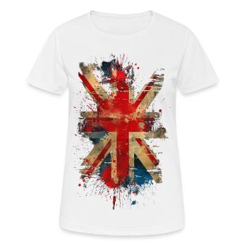 L’Union Jack - T-shirt respirant Femme - blanc - Devant - AI Model Female 172 dark (172cm)