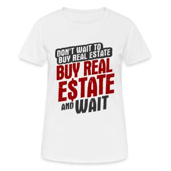 Immobilien-Händler Für Immobilien-Makler - Frauen T-Shirt atmungsaktiv - Weiß - Vorne - AI Model Female 172 dark (172cm)