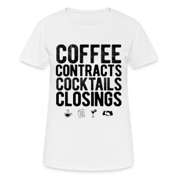 Immobilien-Händler Für Immobilien-Makler - Frauen T-Shirt atmungsaktiv - Weiß - Vorne - AI Model Female 172 dark (172cm)