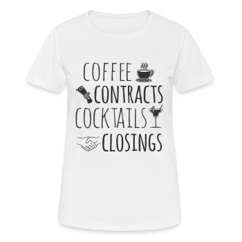 Immobilien-Händler Für Immobilien-Makler - Frauen T-Shirt atmungsaktiv - Weiß - Vorne - AI Model Female 172 dark (172cm)