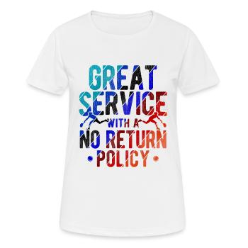 Tennisplatz Spruch Für Tennis - Frauen T-Shirt atmungsaktiv - Weiß - Vorne - AI Model Female 172 dark (172cm)