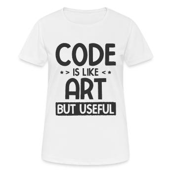 Software Ingenieur Informatiker Programmierer - Frauen T-Shirt atmungsaktiv - Weiß - Vorne - AI Model Female 172 dark (172cm)