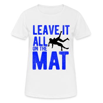 Grappling Martial Arts Wrestling - Frauen T-Shirt atmungsaktiv - Weiß - Vorne - AI Model Female 172 dark (172cm)