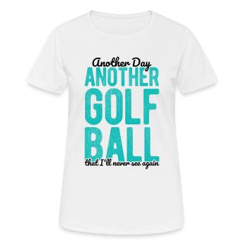 Golfplatz zum Golfen Golf - Frauen T-Shirt atmungsaktiv - Weiß - Vorne - AI Model Female 172 dark (172cm)