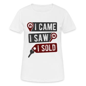 Immobilien-Händler Für Immobilien-Makler - Frauen T-Shirt atmungsaktiv - Weiß - Vorne - AI Model Female 172 dark (172cm)