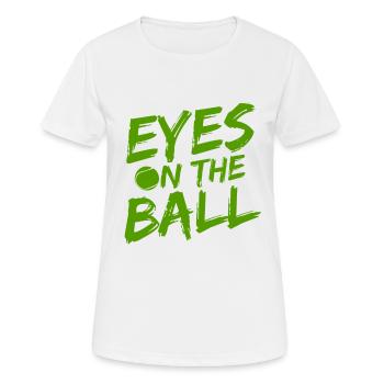 Tennisplatz Spruch Für Tennis - Frauen T-Shirt atmungsaktiv - Weiß - Vorne - AI Model Female 172 dark (172cm)