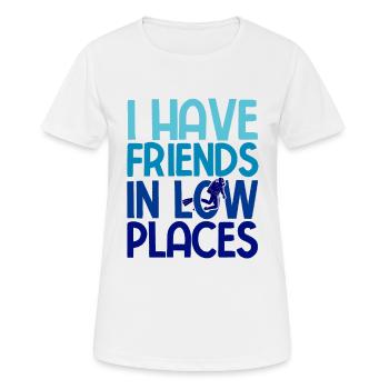 Apnoetaucher Freitaucher Taucher - Frauen T-Shirt atmungsaktiv - Weiß - Vorne - AI Model Female 172 dark (172cm)