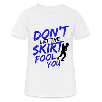 Tennisplatz Spruch Für Tennis - Frauen T-Shirt atmungsaktiv - Weiß - Vorne - AI Model Female 172 dark (172cm)