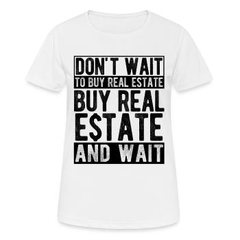 Immobilien-Händler Für Immobilien-Makler - Frauen T-Shirt atmungsaktiv - Weiß - Vorne - AI Model Female 172 dark (172cm)
