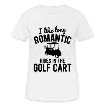Golfplatz zum Golfen Golf - Frauen T-Shirt atmungsaktiv - Weiß - Vorne - AI Model Female 172 dark (172cm)