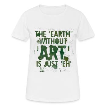 Maler Zeichner für Künstler - Frauen T-Shirt atmungsaktiv - Weiß - Vorne - AI Model Female 172 dark (172cm)