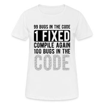 Software Ingenieur Informatiker Programmierer - Frauen T-Shirt atmungsaktiv - Weiß - Vorne - AI Model Female 172 dark (172cm)