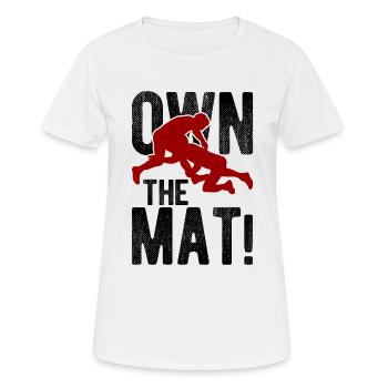 Grappling Martial Arts Wrestling - Frauen T-Shirt atmungsaktiv - Weiß - Vorne - AI Model Female 172 dark (172cm)