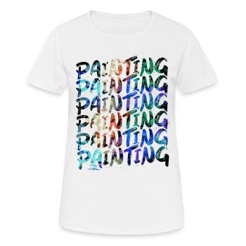 Maler Zeichner für Künstler - Frauen T-Shirt atmungsaktiv - Weiß - Vorne - AI Model Female 172 dark (172cm)