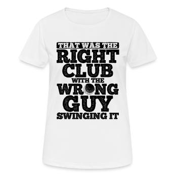 Golfplatz zum Golfen Golf - Frauen T-Shirt atmungsaktiv - Weiß - Vorne - AI Model Female 172 dark (172cm)