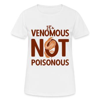 Reptilien Für Fans Von Schlangen - Frauen T-Shirt atmungsaktiv - Weiß - Vorne - AI Model Female 172 dark (172cm)