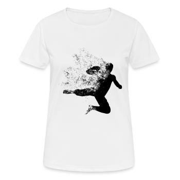 Mixed Martial Arts MMA - Frauen T-Shirt atmungsaktiv - Weiß - Vorne - AI Model Female 172 dark (172cm)